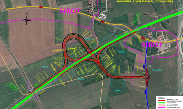 CNAIR lansează licitația pentru noul nod rutier de la Cugir, cu cost estimat peste 126 milioane lei