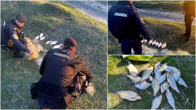 Amenzi de peste 34.000 de lei pentru pescuit ilegal aplicate de jandarmii băcăuani