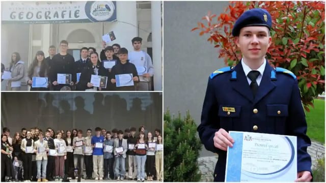 Elev de la Colegiul Militar din Alba Iulia primește Premiul special al Societății de Geografie pentru performanțe la Olimpiada Națională