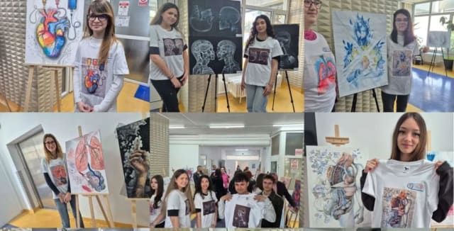 / Elevii de la Arte au expus la Spitalul Județean Buzău, demonstrând emoție și sensibilitate