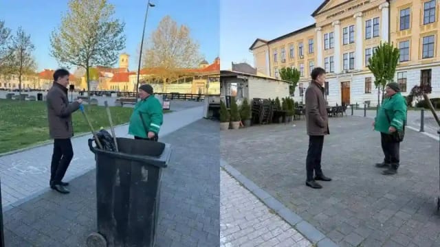 Domnul Traian îngrijește zilnic Cetatea Alba Carolina, un exemplu discret și valoros