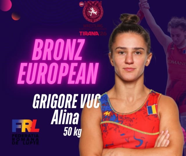 Reșițeanca Alina Vuc cucerește medalia de bronz la Campionatele Europene de Lupte de la Tirana