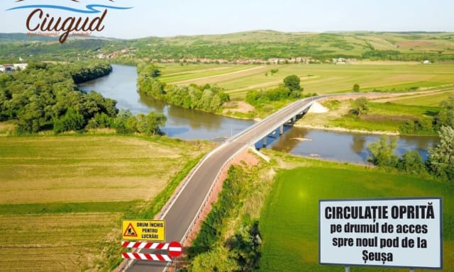 Circulația pe drumul spre podul de la Șeușa, închisă temporar pentru reparații