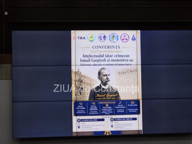 LIVE TEXT+FOTO: Comunitatea tătară îl comemorează pe Ismail Gaspirali la Universitatea Ovidius Constanța