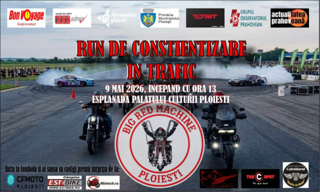 Motocicliștii prahoveni se reunesc pentru conștientizare în traficul rutier pe 9 mai 2026