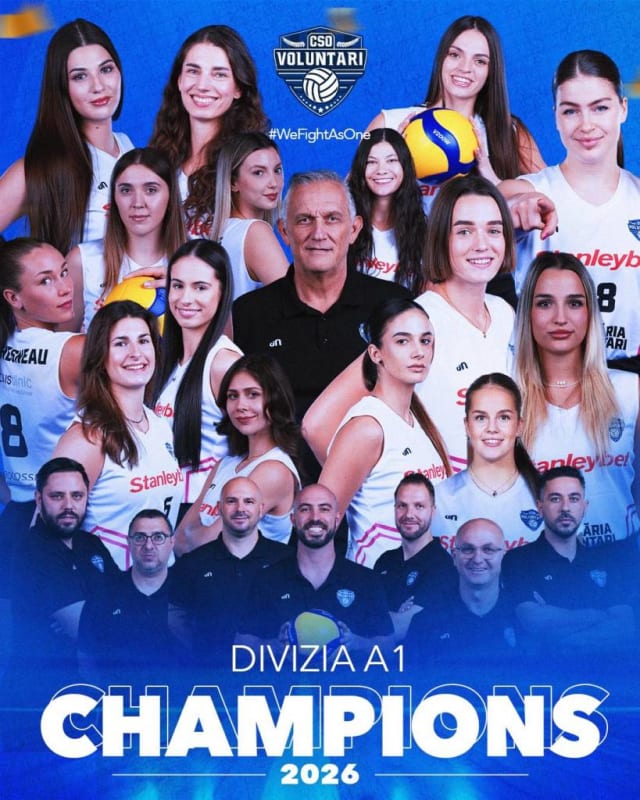 CSO Voluntari devine noua campioană a României la volei feminin în 2026