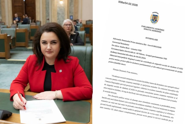 Senatoarea Andra Bica critică decizia guvernamentală de a refuza scutirea de CASS pentru mamele în concediu de creștere a copilului