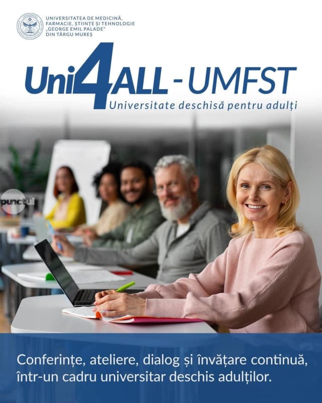 UMFST a lansat Uni4ALL, universitatea deschisă pentru adulți din Târgu Mureș