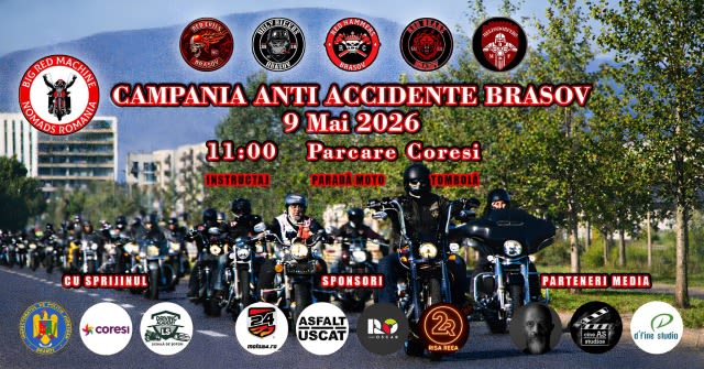 Brașovul a deschis oficial sezonul moto 2026 și lansează campanie anti-accidente