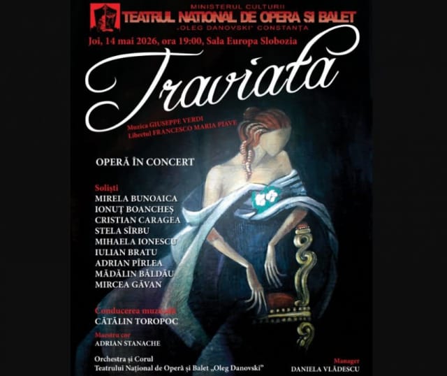 Teatrul Oleg Danovski din Constanța prezintă în deplasare opera Traviata în Slobozia
