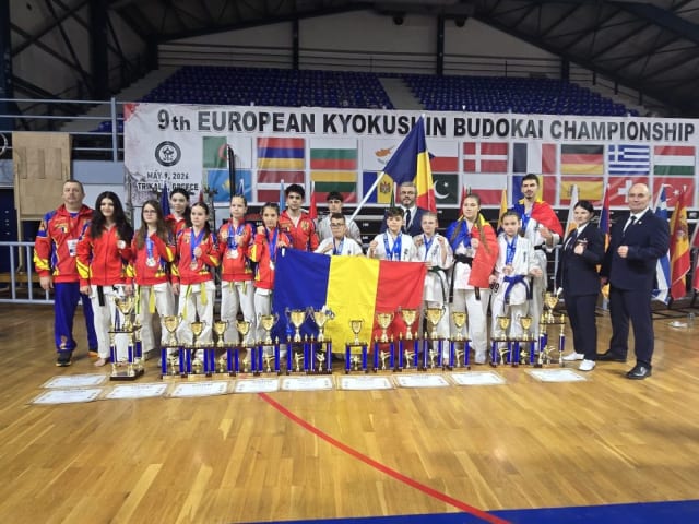 Tulceni medaliați cu aur, argint și bronz la Campionatul European Kyokushin WKB 2026