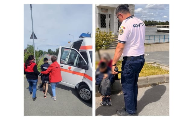 Un polițist din Tulcea intervine rapid pentru salvarea unui copil în hipotermie