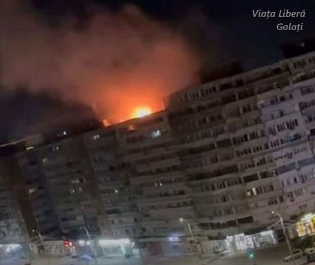 O dronă s-a prăbușit și a explodat noaptea trecută în Galați, în care a fost rănit două persoane