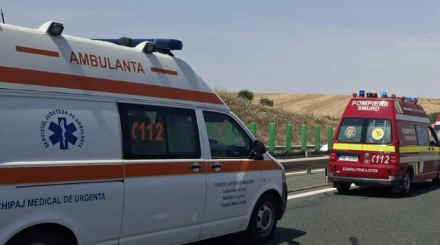 Urmărire ca în filme pe Autostrada A2: șofer căutat de poliție, prins după ce s-a răsturnat cu mașina