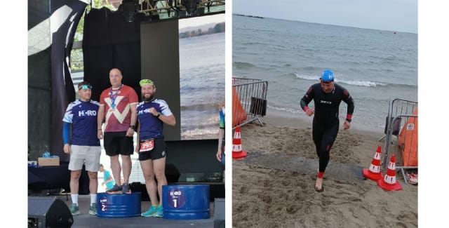 Triatloniștii CS Medgidia Cristian Gurău, Cătălin Preda și Ionuț Preda au obținut locul al II-lea în competiția H3RO Mamaia