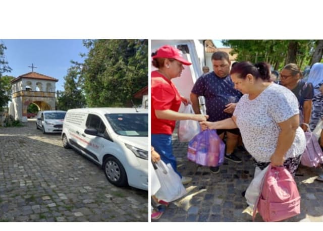 Caravana Faptelor bune a vestit Pogorârea Duhului Sfânt printre nevoiași în Buzău