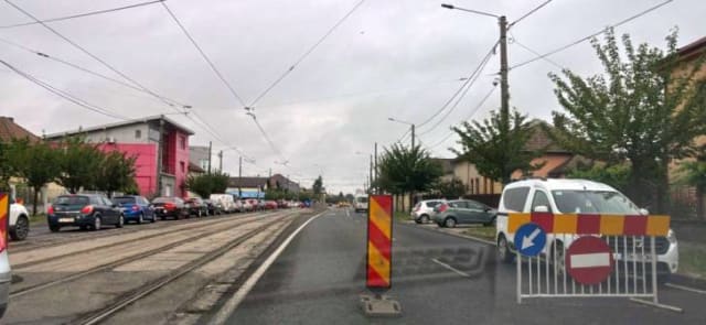 A început nebunia pe Rebreanu, la Timișoara: traficul a fost închis și șantierul a fost deschis