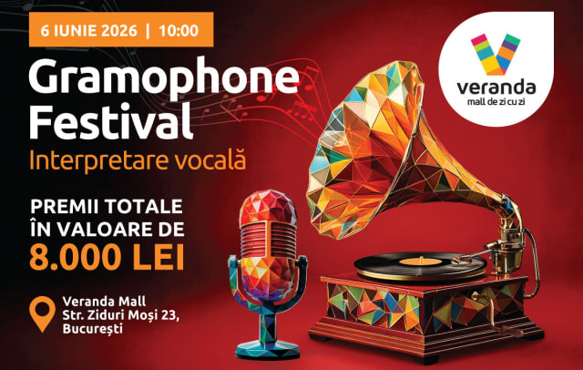 Veranda Mall găzduiește pe 6 iunie a IV-a ediție a Festivalului Gramophone pentru tineri muzicieni