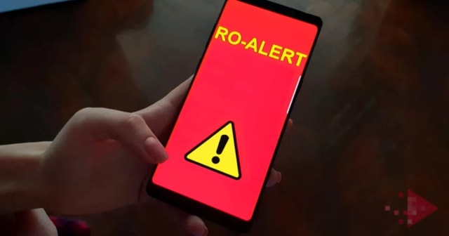 Un nou mesaj RO-Alert în Tulcea, joi dimineață, avertizând despre drone sau fragmente