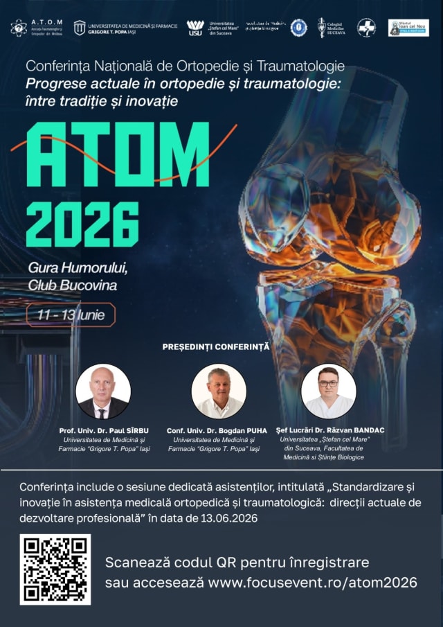 Conferința Națională ATOM 2026 se va desfășura la Gura Humorului