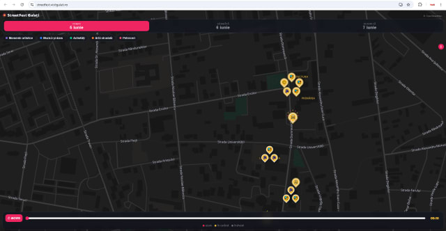 Harta interactivă Galaţi StreetFest 2026
