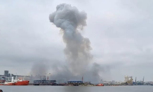 Autoritățile au intervenit vineri în Portul Constanța după explozia unei drone militare
