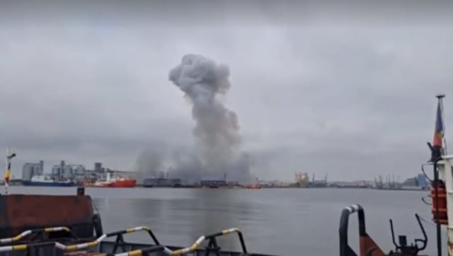 Autoritățile au intervenit vineri în Portul Constanța după explozia unei drone marine suspecte