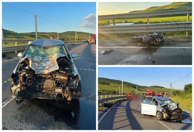 Un motociclist de 36 de ani s-a stins din viață în accidentul din Mera, Cluj, după depășire neregulamentară