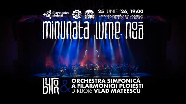 Super concert la Ploiești: byron și Orchestra Filarmonicii susțin «Minunata Lume Nouă»