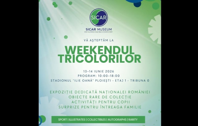 Eveniment la Ploiești: expoziție cu tricouri și obiecte de colecție ale Naționalei României în weekendul 13-14 iunie
