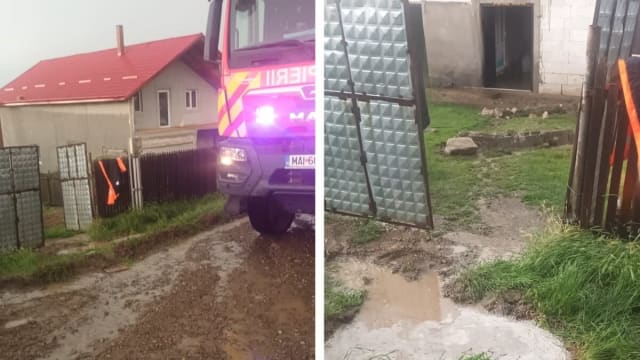 Pompierii suceveni au intervenit pentru evacuarea apei în Dolhasca