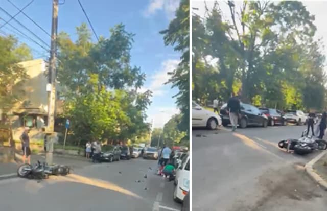 Accident pe strada B.P. Hasdeu din Ploiești: motociclist de 49 de ani ajuns la spital