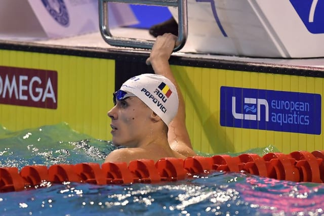 David Popovici a câștigat cu record la 100 m liber la Trofeul Settecolli de la Roma
