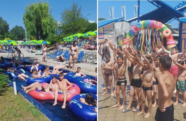 336 de elevi și cadre didactice de la Școala Profesională Ciobanu au petrecut o zi la Aqua Magic Mamaia