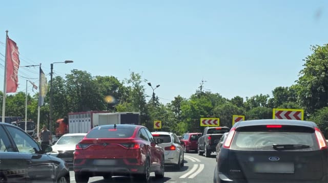 Trafic intens pe DN39 la Eforie: coloane bară la bară între cele două Eforii