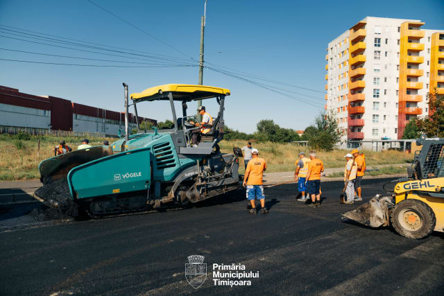 Primăria Timișoara începe lucrările de reparații pe sensul spre Calea Șagului de pe bulevardul Liviu Rebreanu