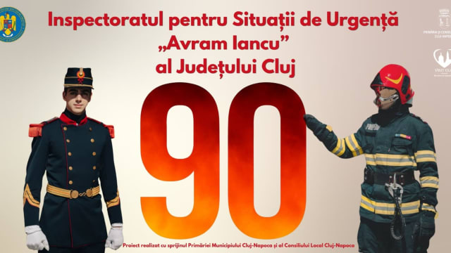 Pompierii militari din Cluj sărbătoresc 90 de ani de curaj și mii de vieți salvate