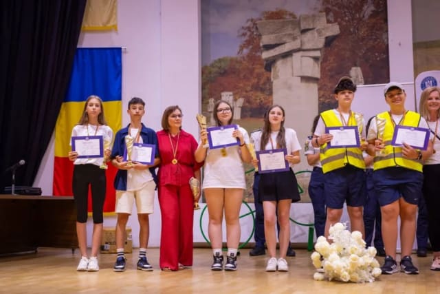 Echipajul Școlii Gimnaziale Lunca Priporului obține podium național la concursul de educație rutieră