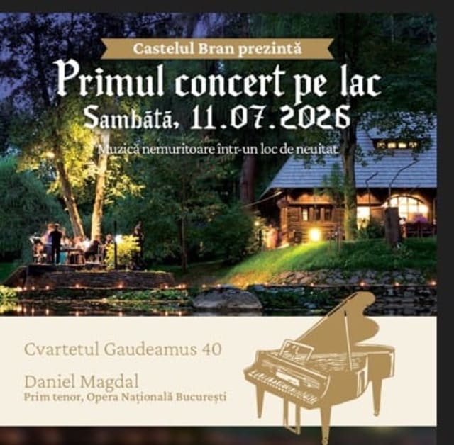 Primul concert pe lac la Castelul Bran se va desfășura în această seară