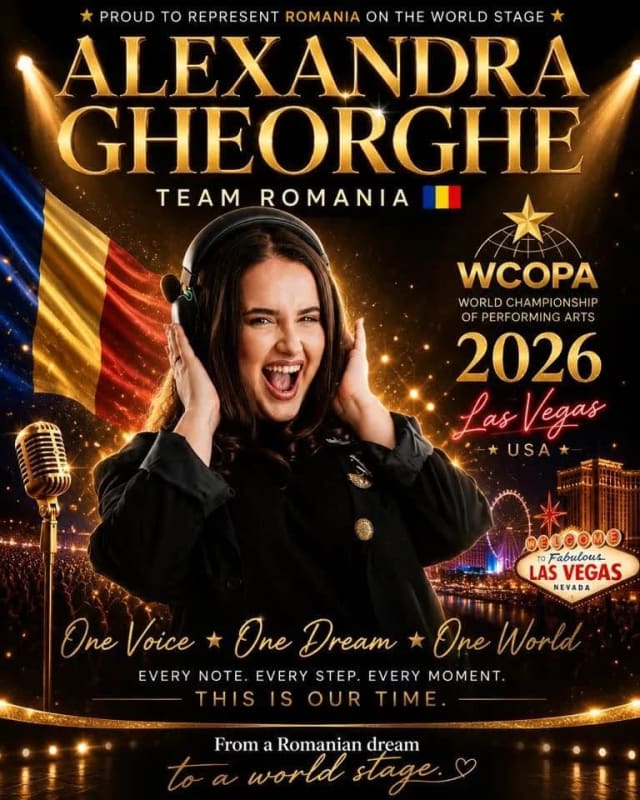Buzoianca Alexandra Anamaria Gheorghe va reprezenta România la WCOPA în Las Vegas