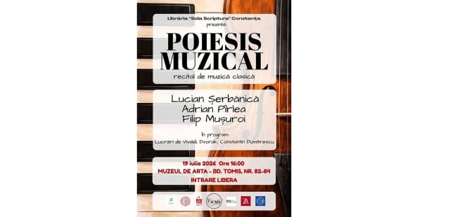 Librăria Sola Scriptura din Constanța organizează Poiesis Muzical cu lucrări ale compozitorilor consacrați