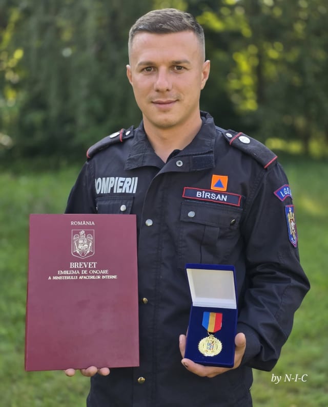 Soldat din Făgăraș care a salvat un bărbat de la înec, decorat de MAI
