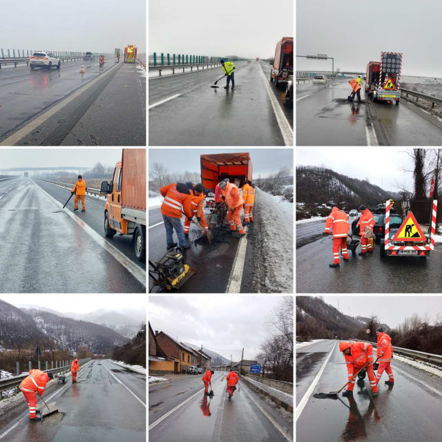 Un autoturism a intrat într-un utilaj al DRDP Timișoara pe un drum din Timiș, șoferii fiind avertizați despre pericol