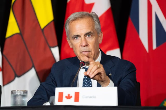 Mark Carney în conferință de presă la Ottawa