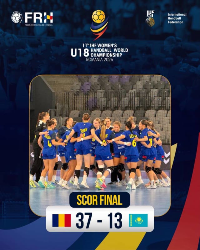 România se califică în grupele principale ale Campionatului Mondial de handbal feminin U18