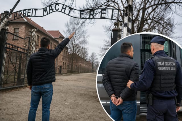 Un columbian a fost expulzat din Polonia după ce a făcut salutul nazist la Auschwitz