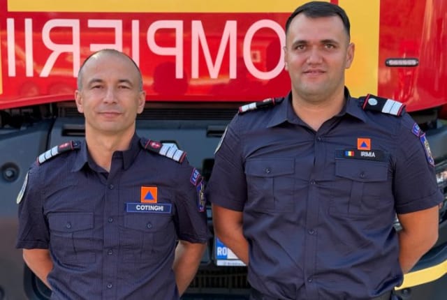 Doi pompieri brașoveni participă la misiune în Grecia pentru stingerea incendiilor de pădure
