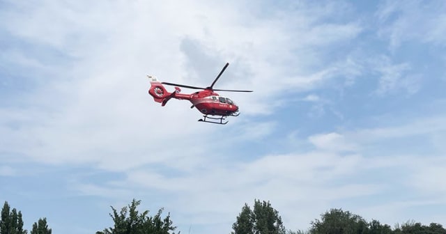 Grav accident rutier în Ion Corvin: elicopterul SMURD a intervenit de urgență