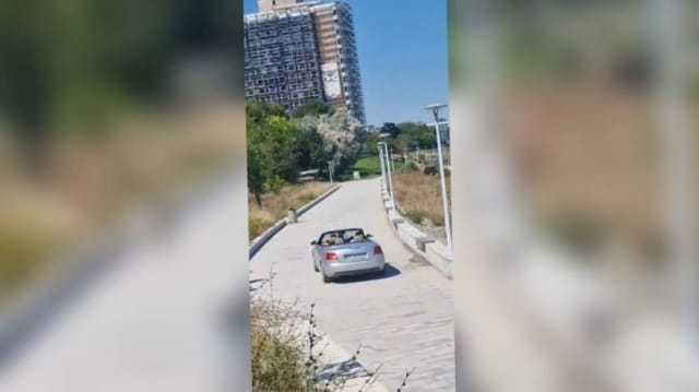 Un șofer surprins conducând în zona interzisă pe Faleza din Mangalia