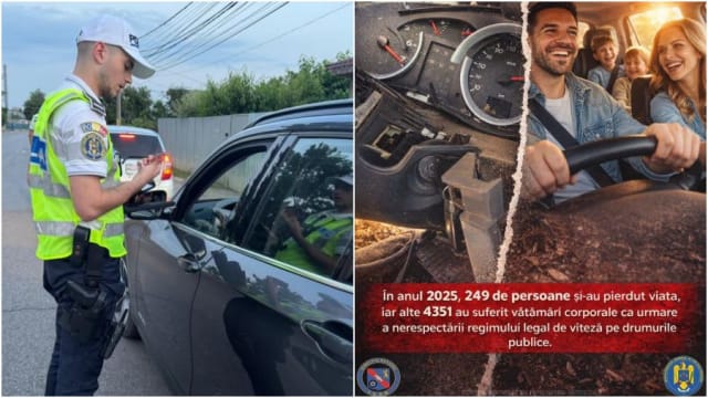 Poliția din Bacău desfășoară o acțiune amplă pentru depistarea vitezomanilor în perioada 3-9 august